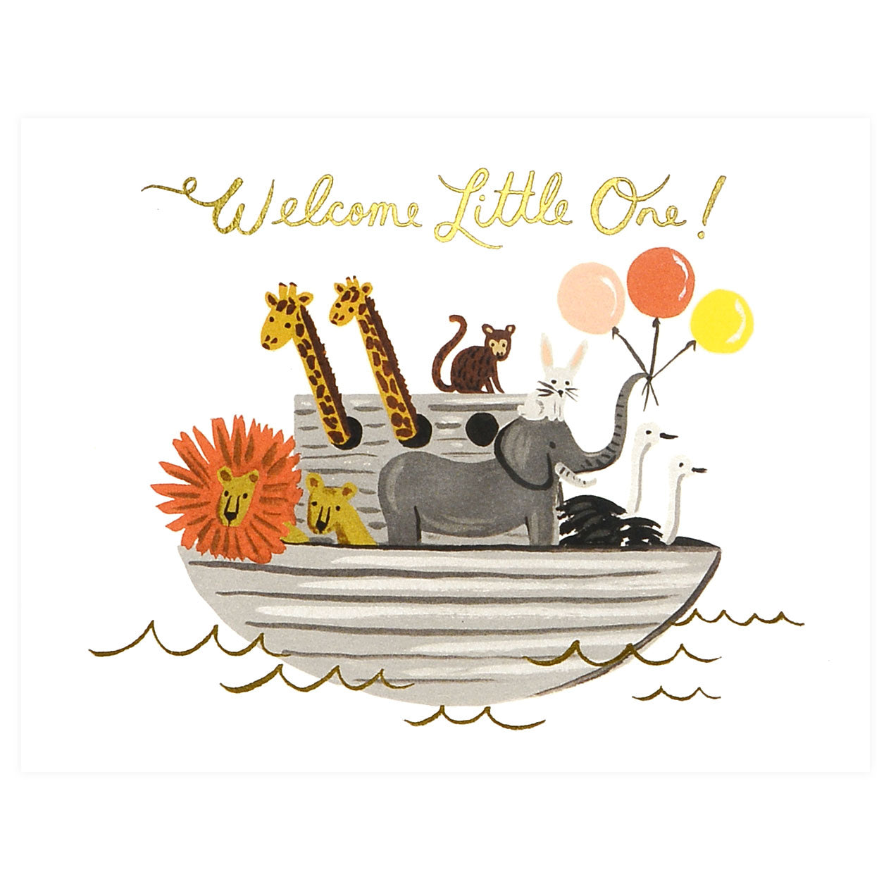 Rifle Paper Co. Noah's Ark New Baby Card 