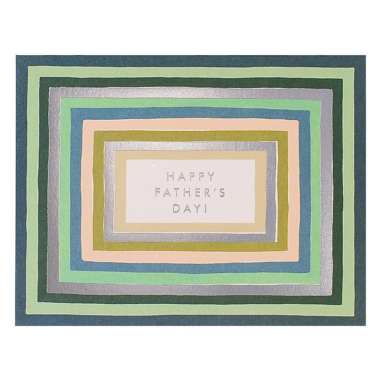 Null Striped Father's Day Card 
