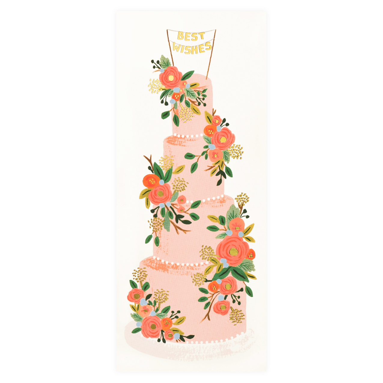 Tall Wedding Cake Greeting Card