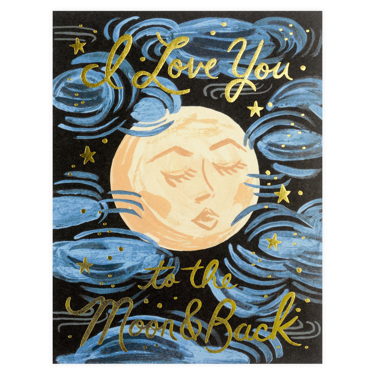 Rifle Paper Co. To The Moon And Back Greeting Card 