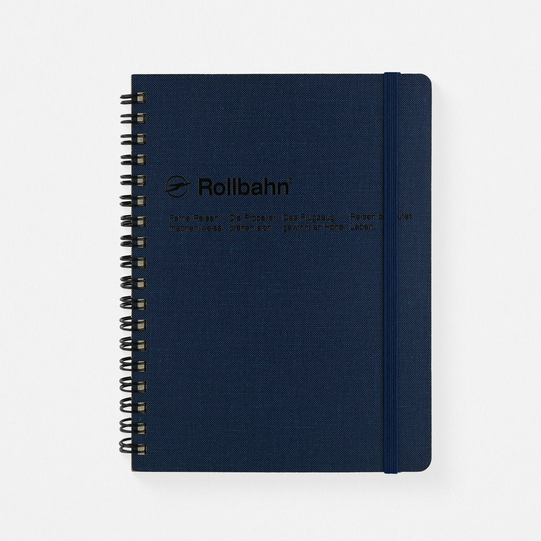 Delfonics Rollbahn Cap-Martin Textured Cover Notebook Large Or A5 | Greige, Green, Dark Blue Or Blue Dark Blue / Large (5.5 x 7")