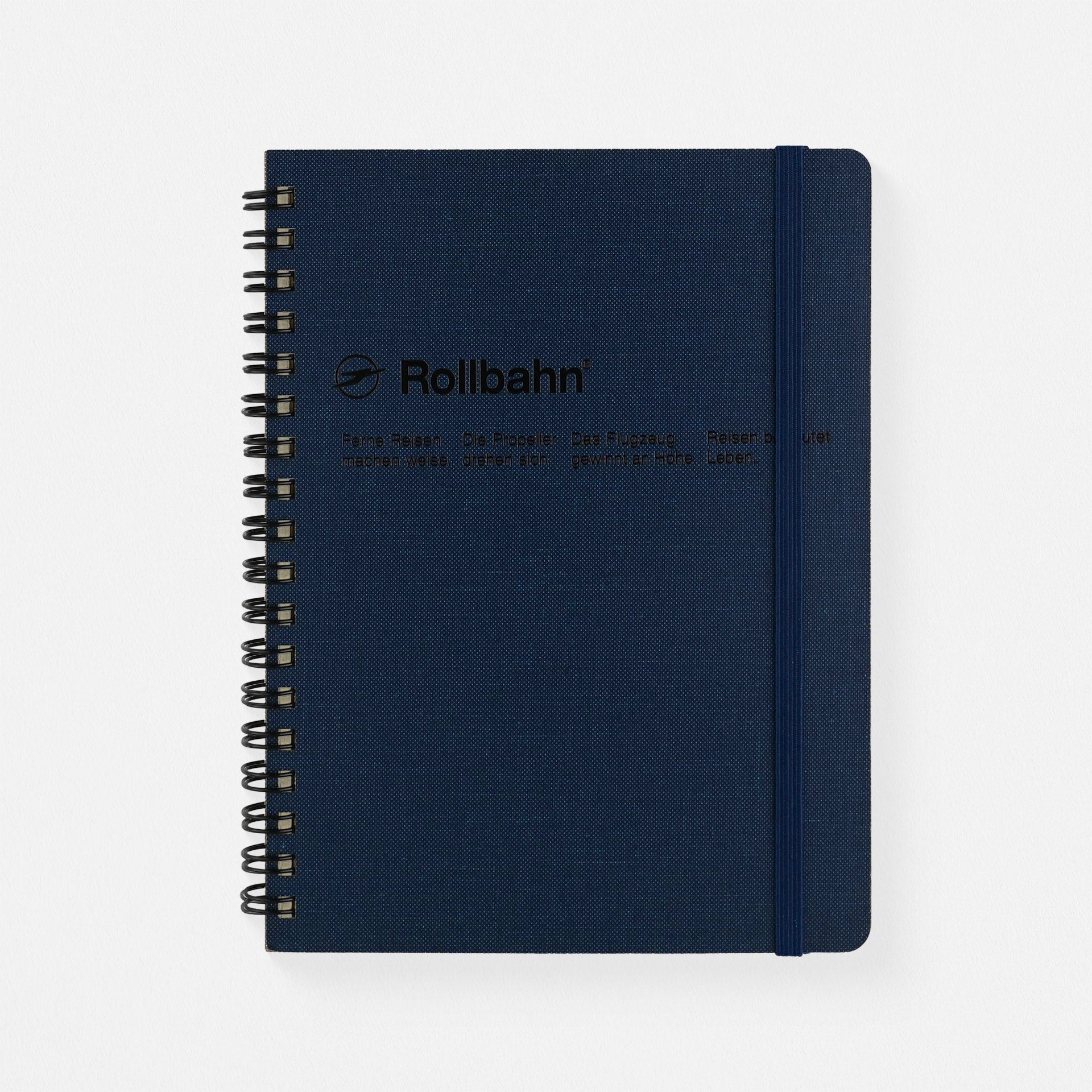 Delfonics Rollbahn Cap-Martin Textured Cover Notebook Large Or A5 | Greige, Green, Dark Blue Or Blue Dark Blue / Large (5.5 x 7")