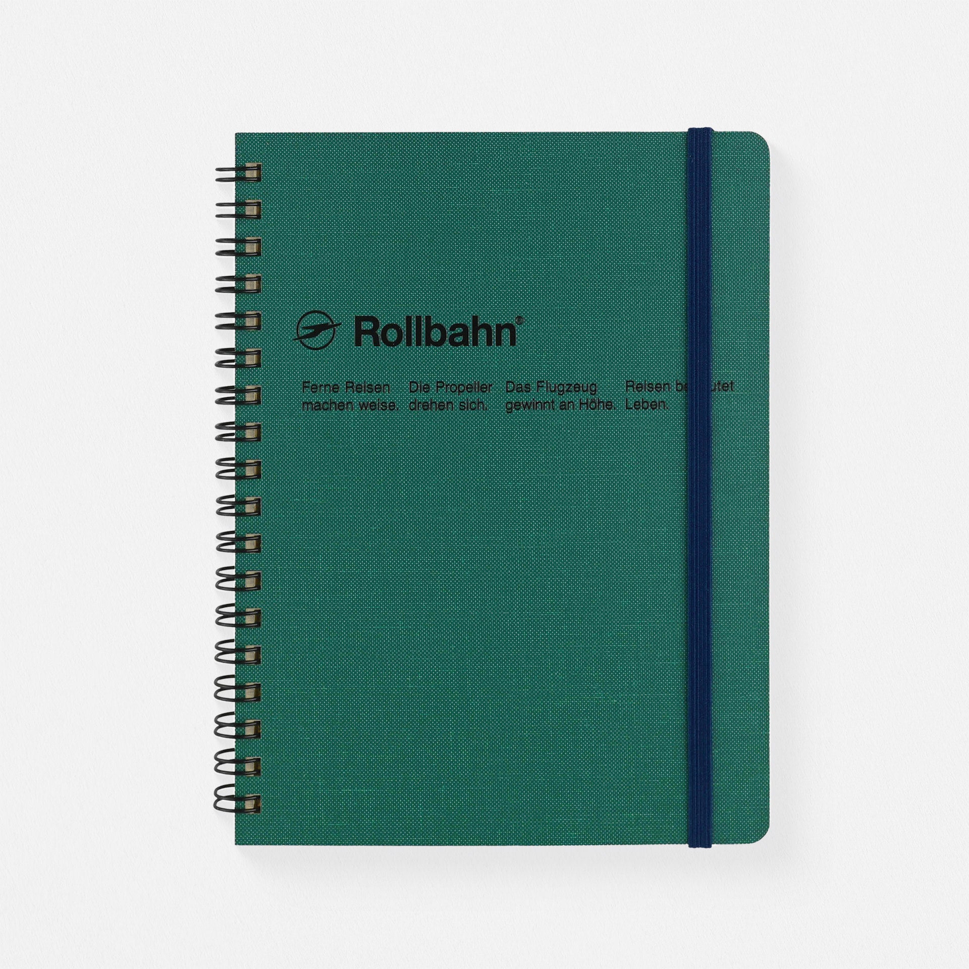 Delfonics Rollbahn Cap-Martin Textured Cover Notebook Large Or A5 | Greige, Green, Dark Blue Or Blue Green / Large (5.5 x 7")