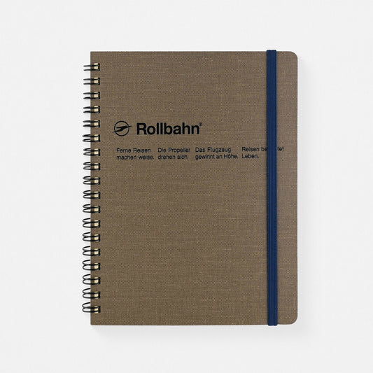 Delfonics Rollbahn Cap-Martin Textured Cover Notebook Large Or A5 | Greige, Green, Dark Blue Or Blue Greige / Large (5.5 x 7