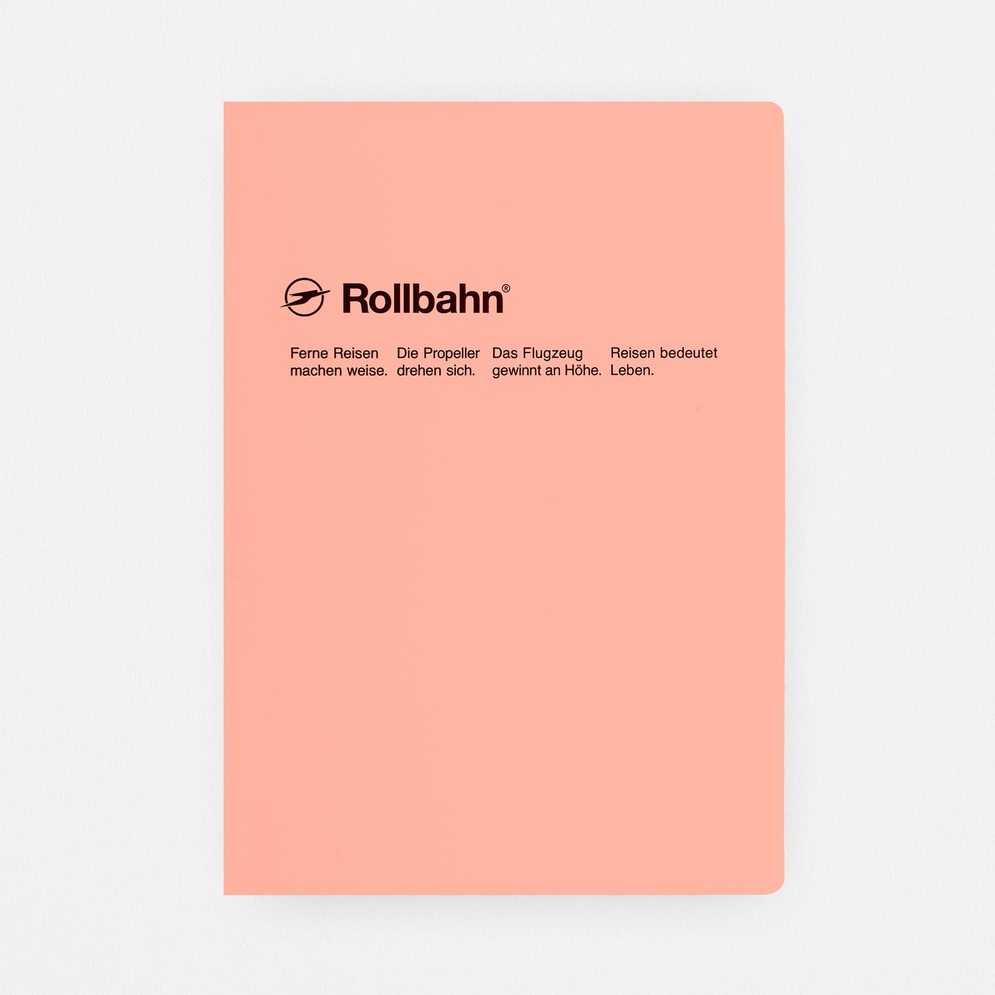 Delfonics Rollbahn "Note" Notebook Pocket, Large, A5 Or Extra Large  | 10 Colors Light Coral Pink / Pocket A6 ( 4 x 6")