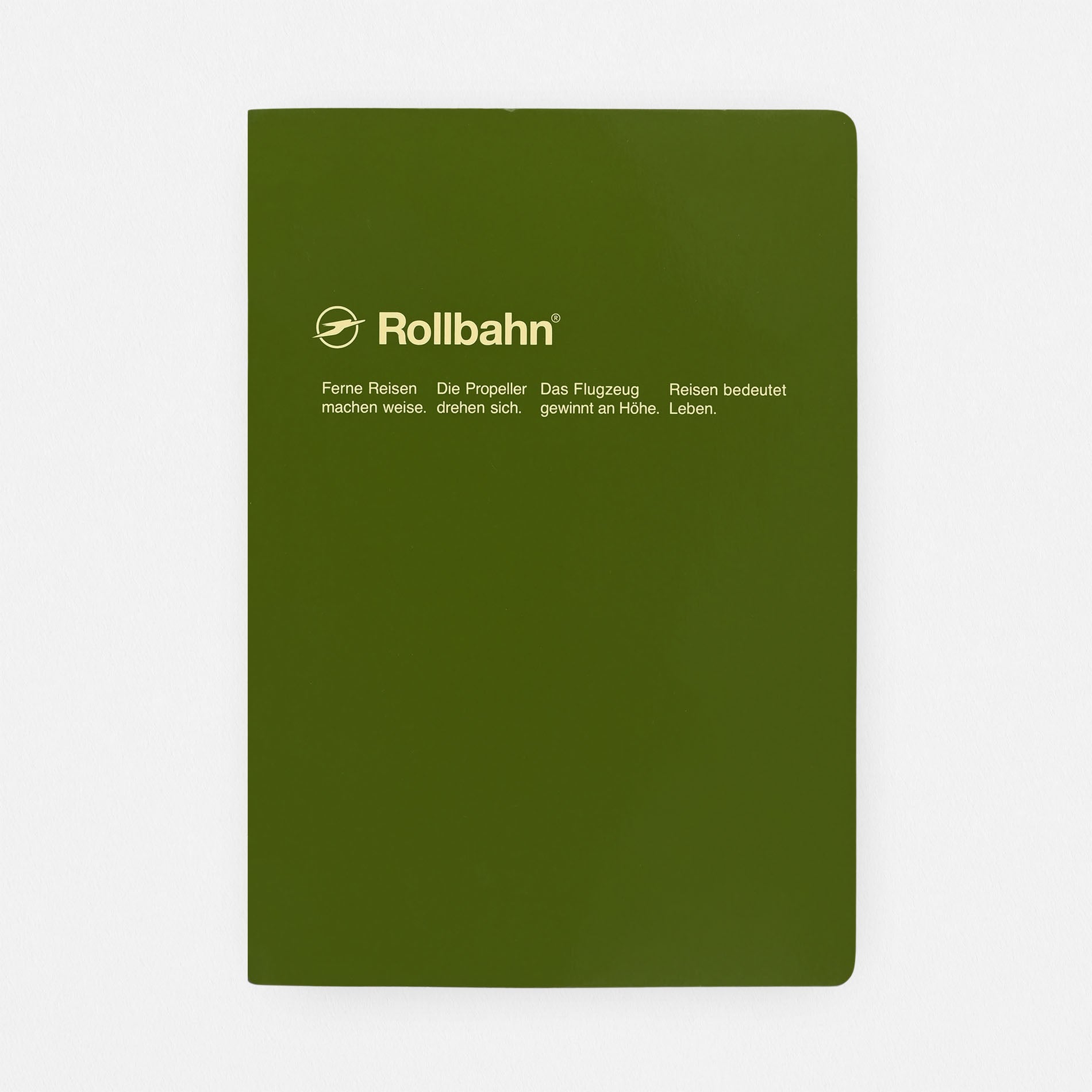 Delfonics Rollbahn "Note" Notebook Pocket, Large, A5 Or Extra Large  | 10 Colors Olive / Pocket A6 ( 4 x 6")