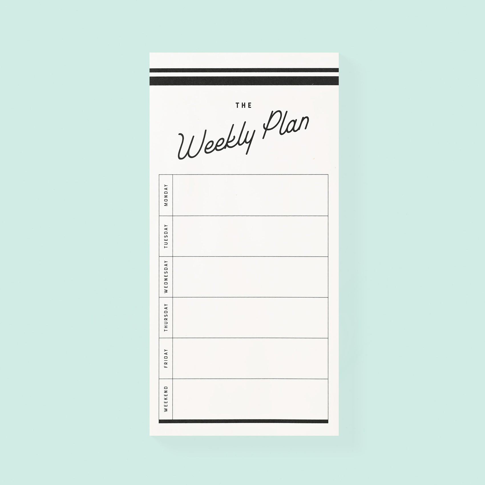 Retro Weekly Plan Notepad