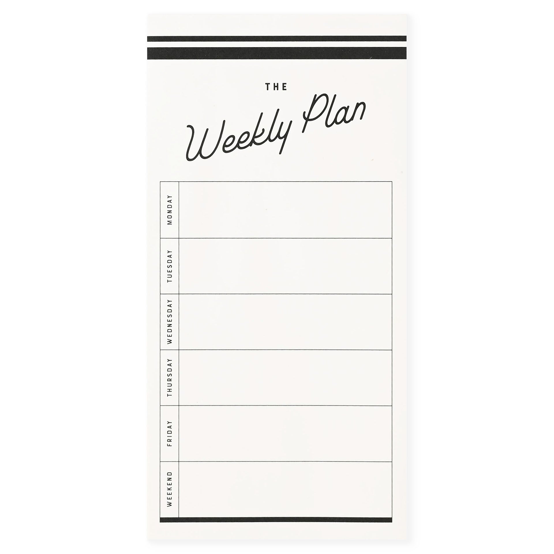 Ruff House Print Shop Retro Weekly Plan Notepad 