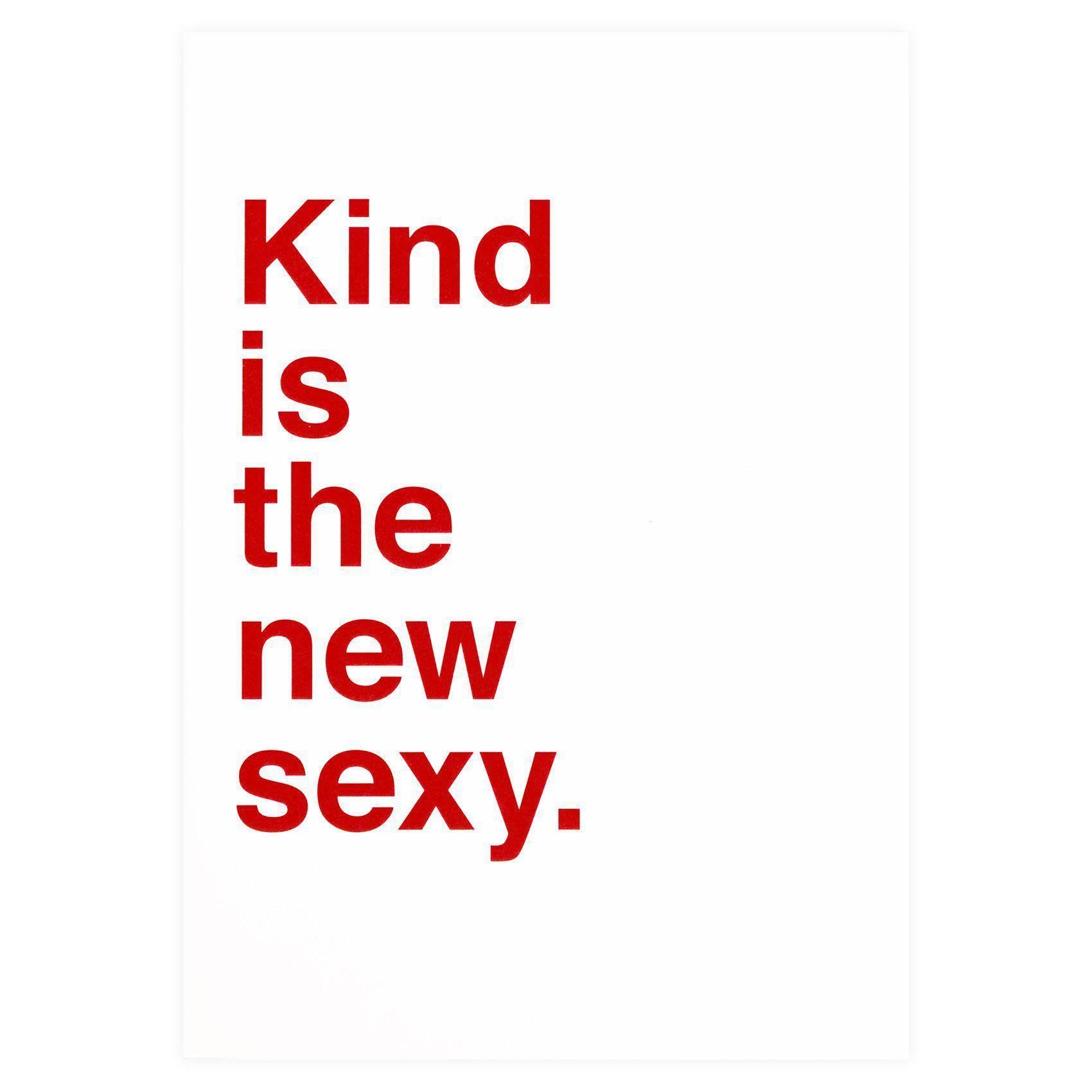 Sad Shop Kind is the New Sexy Greeting Card 