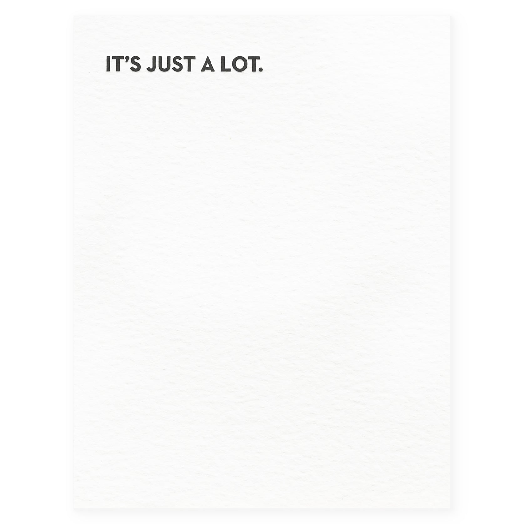 Sapling Press A Lot Greeting Card 