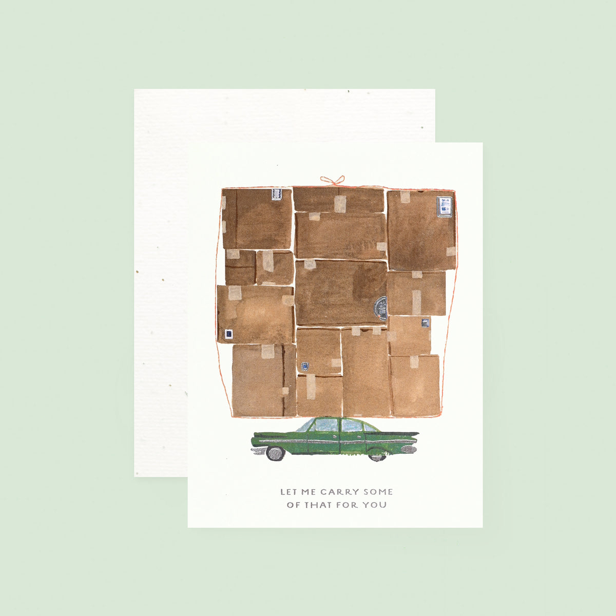 Seedlings Let Me Carry Some of That Greeting Card With Plantable Envelope 