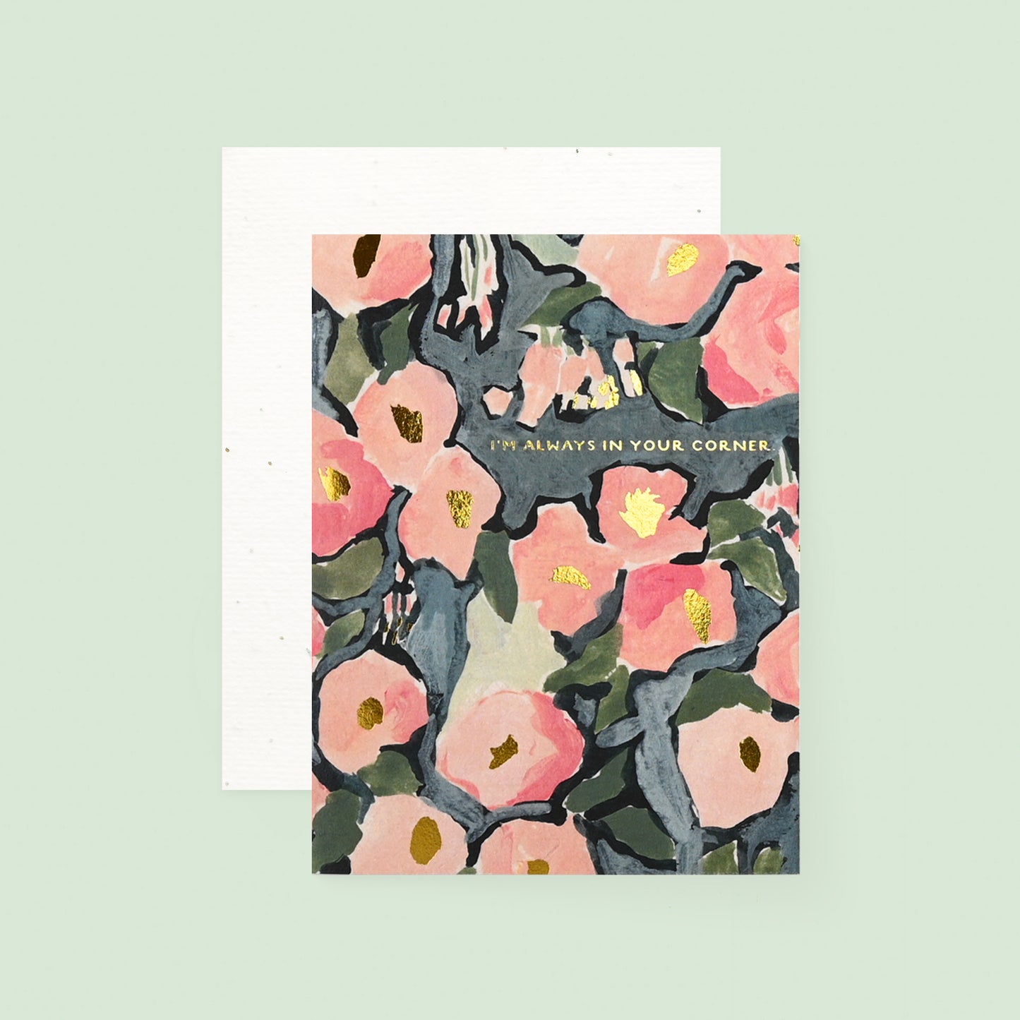 Seedlings Pink Ranunculus Greeting Card With Plantable Envelope 