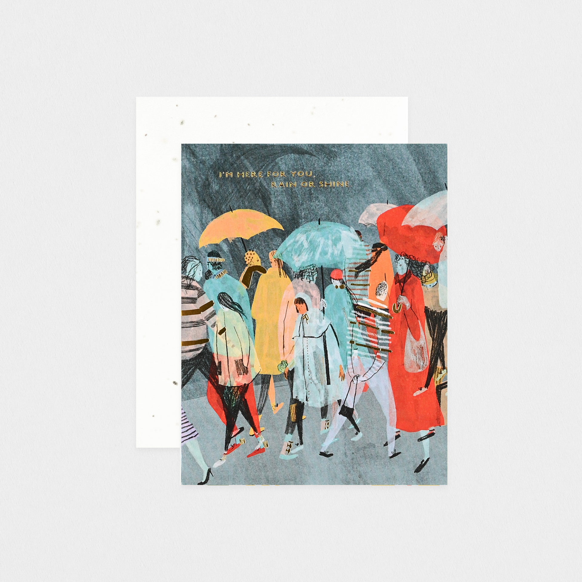 Seedlings Rain Or Shine Greeting Card With Plantable Envelope 