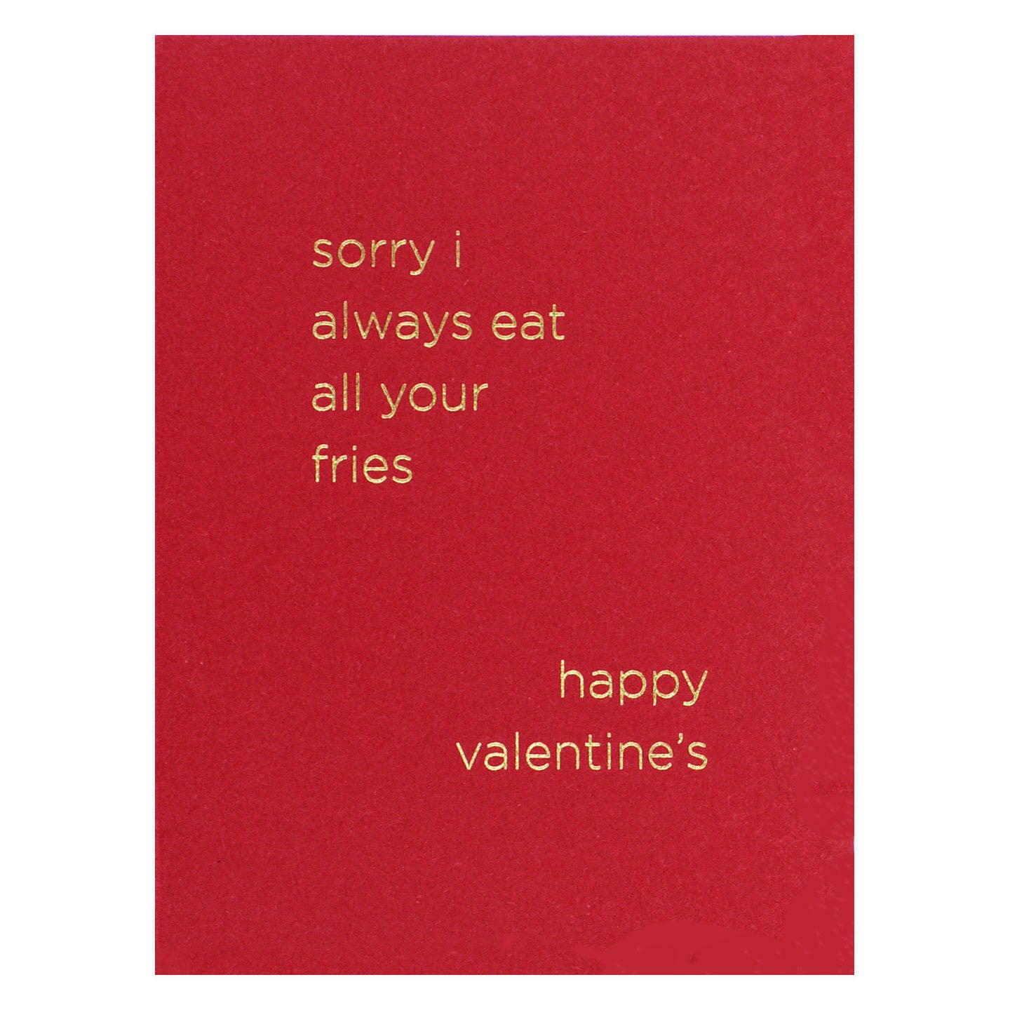 Smitten on Paper Fries Valentine's Day Card 