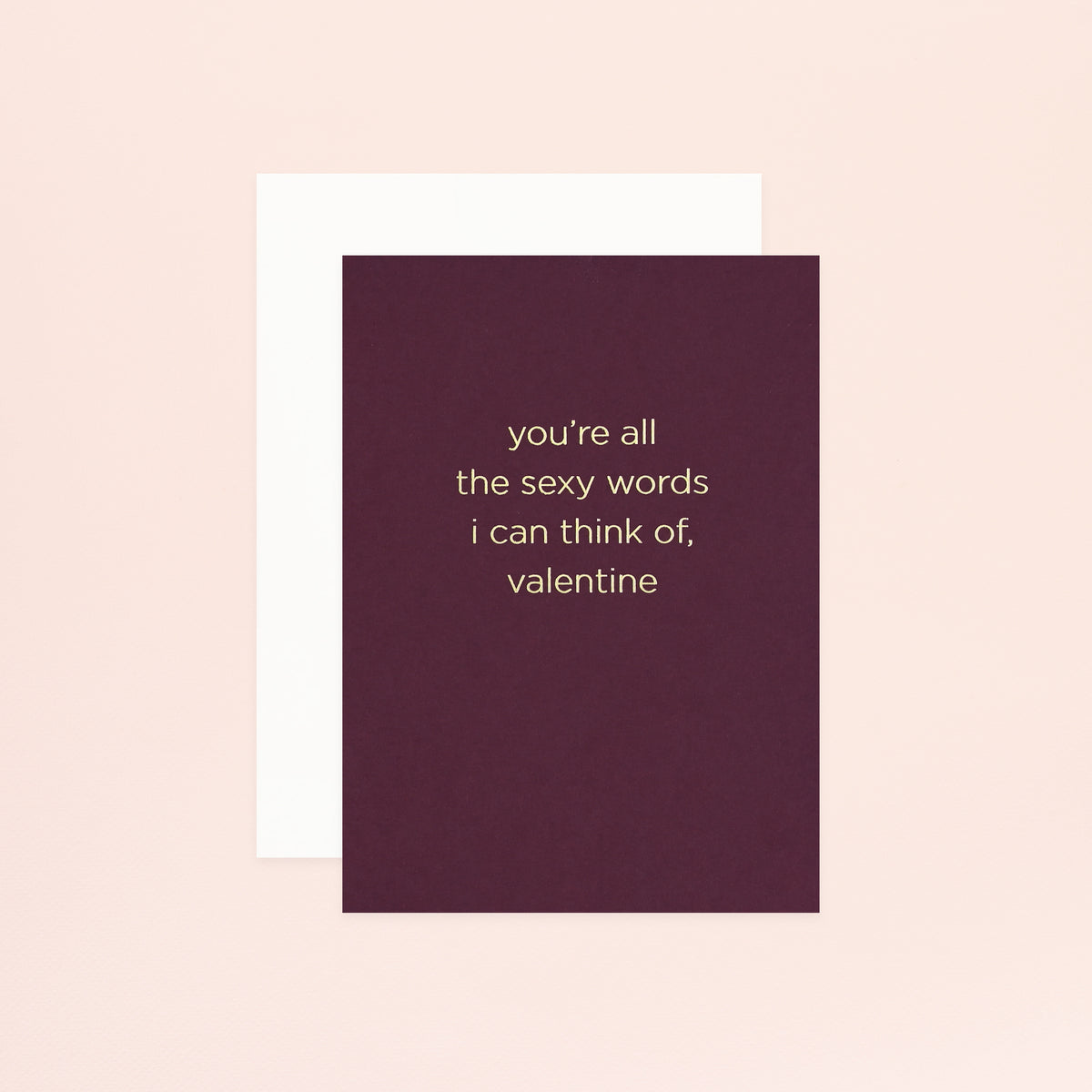 Smitten on Paper Sexy Words Valentine's Day Card 