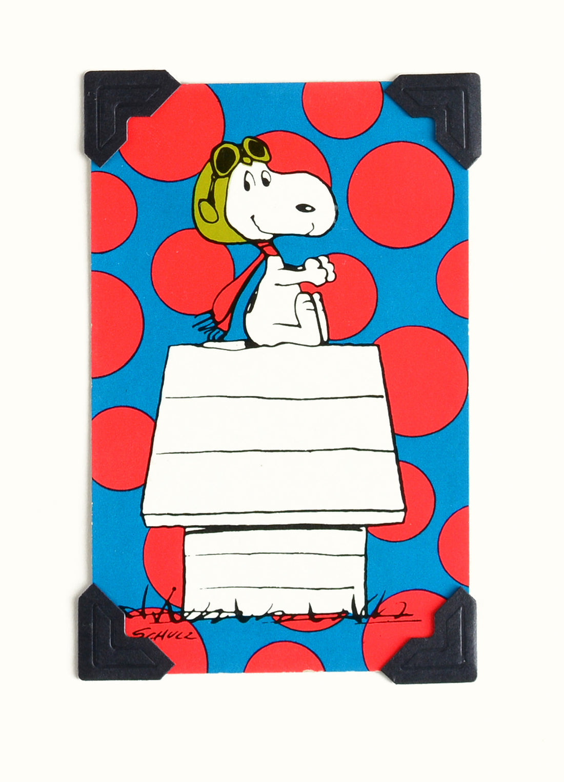 Vintage Playing Cards Vintage Playing Card Snoopy Flying Ace Greeting Card 