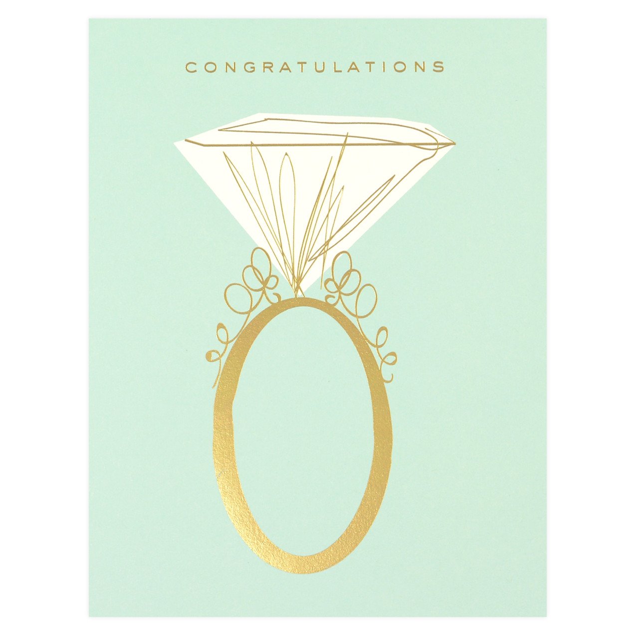 Snow & Graham Engagement Ring Greeting Card 