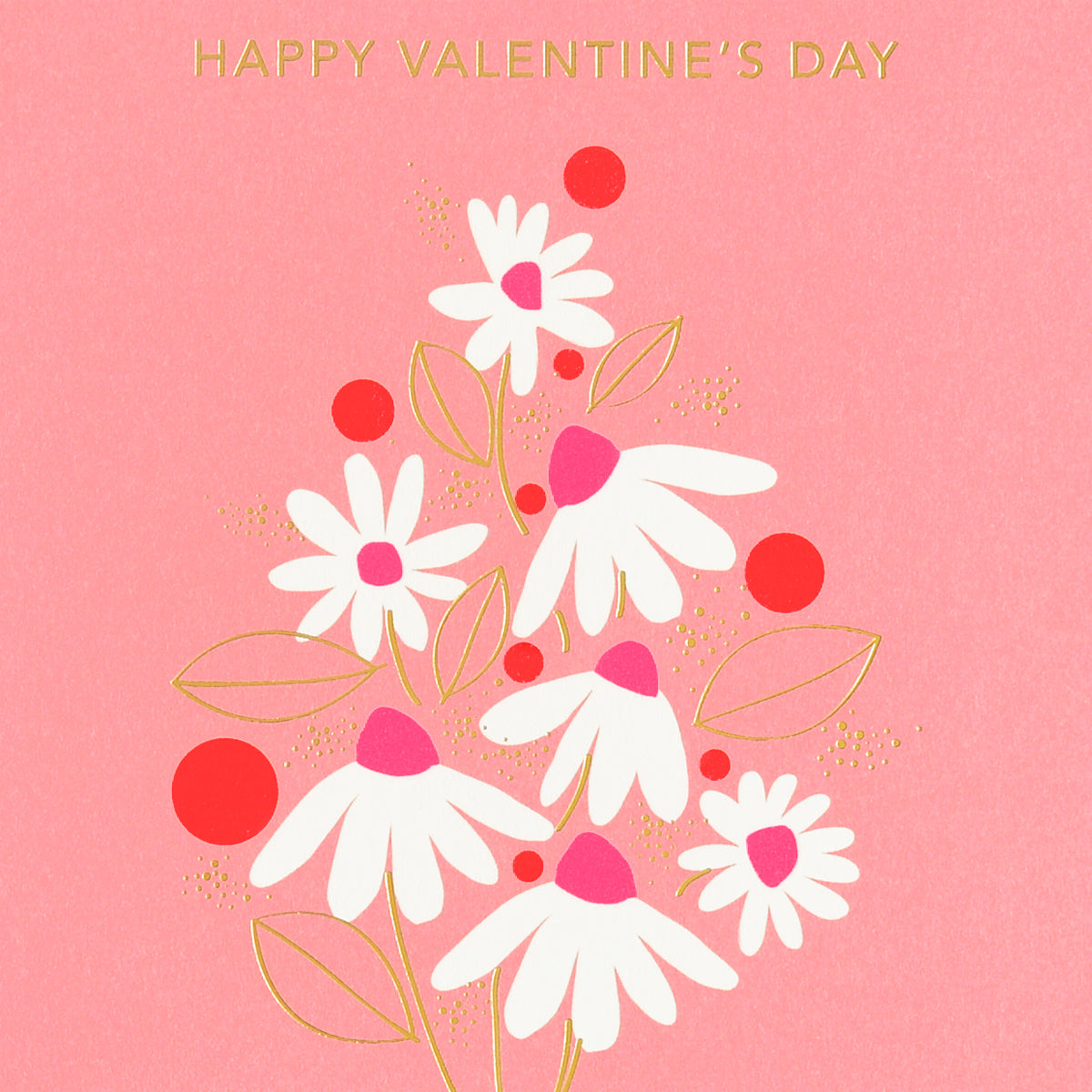 Snow & Graham Valentine Bouquet Greeting Card 