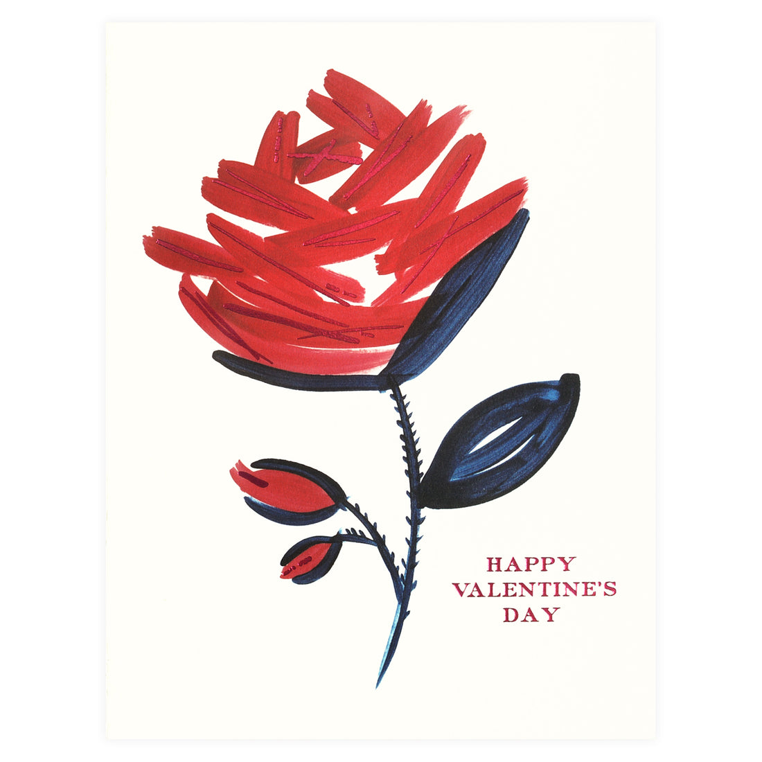 Snow & Graham Valentine Rose Greeting Card 
