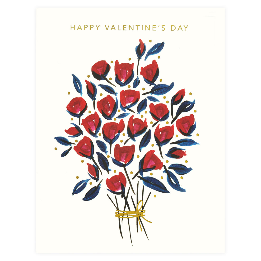 Snow & Graham Valentine Rose Bouquet Greeting Card 