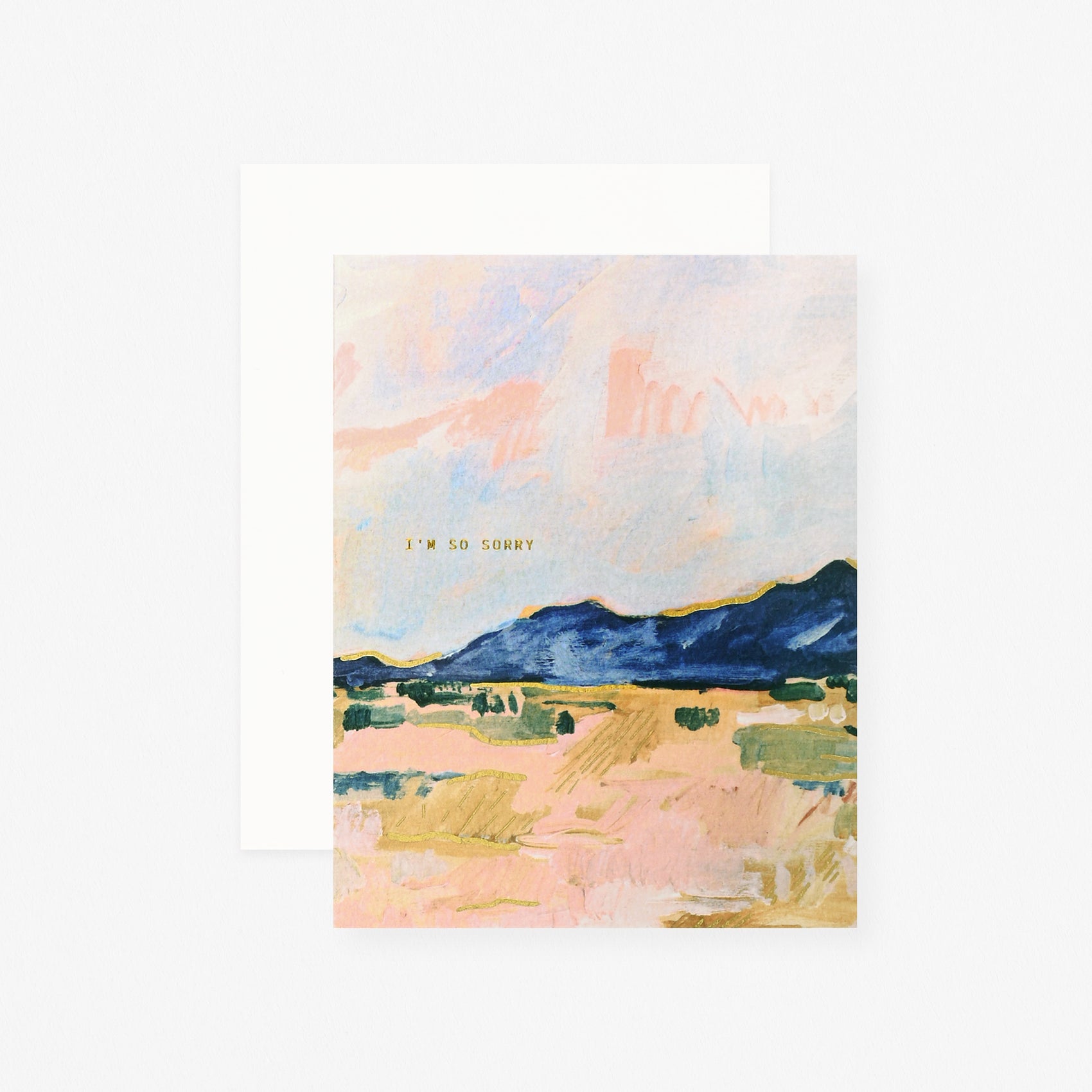 Someday Studio Blue Desert Mountains Sympathy Card 