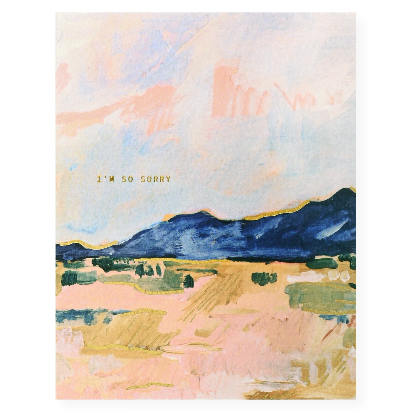 Someday Studio Blue Desert Mountains Sympathy Card 
