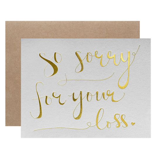 Wild Ink Press Sorry for Your Loss Sympathy Card 