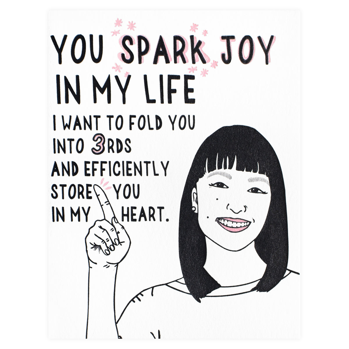 Papa Llama Spark Joy Greeting Card 