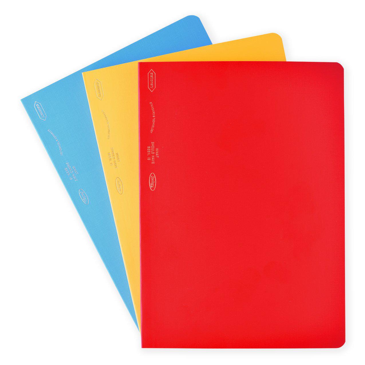 Stalogy 365Days Notebook A5 | Blue, Red or Yellow 
