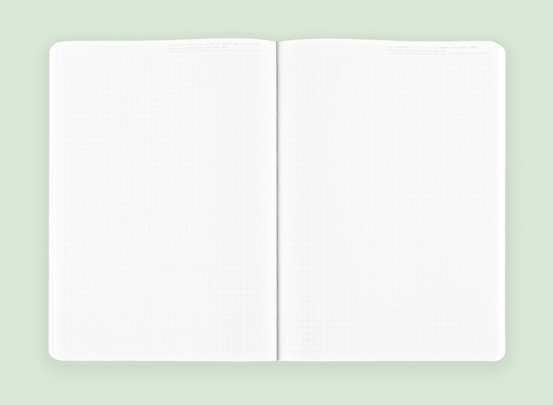 Stalogy 365Days Notebook A5 | Green, Light Gray Or Cobalt Blue 