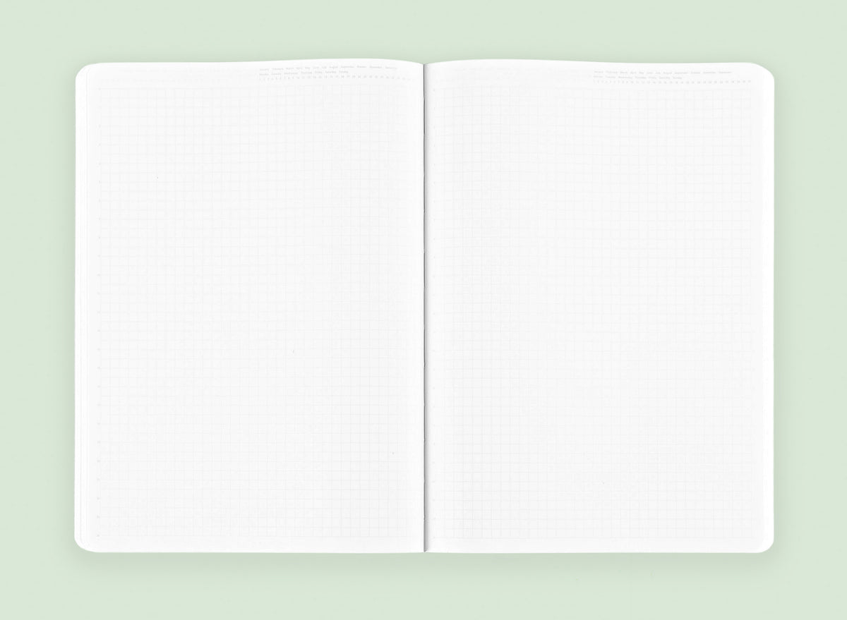 Stalogy 365Days Notebook A5 | Green, Light Gray Or Cobalt Blue 