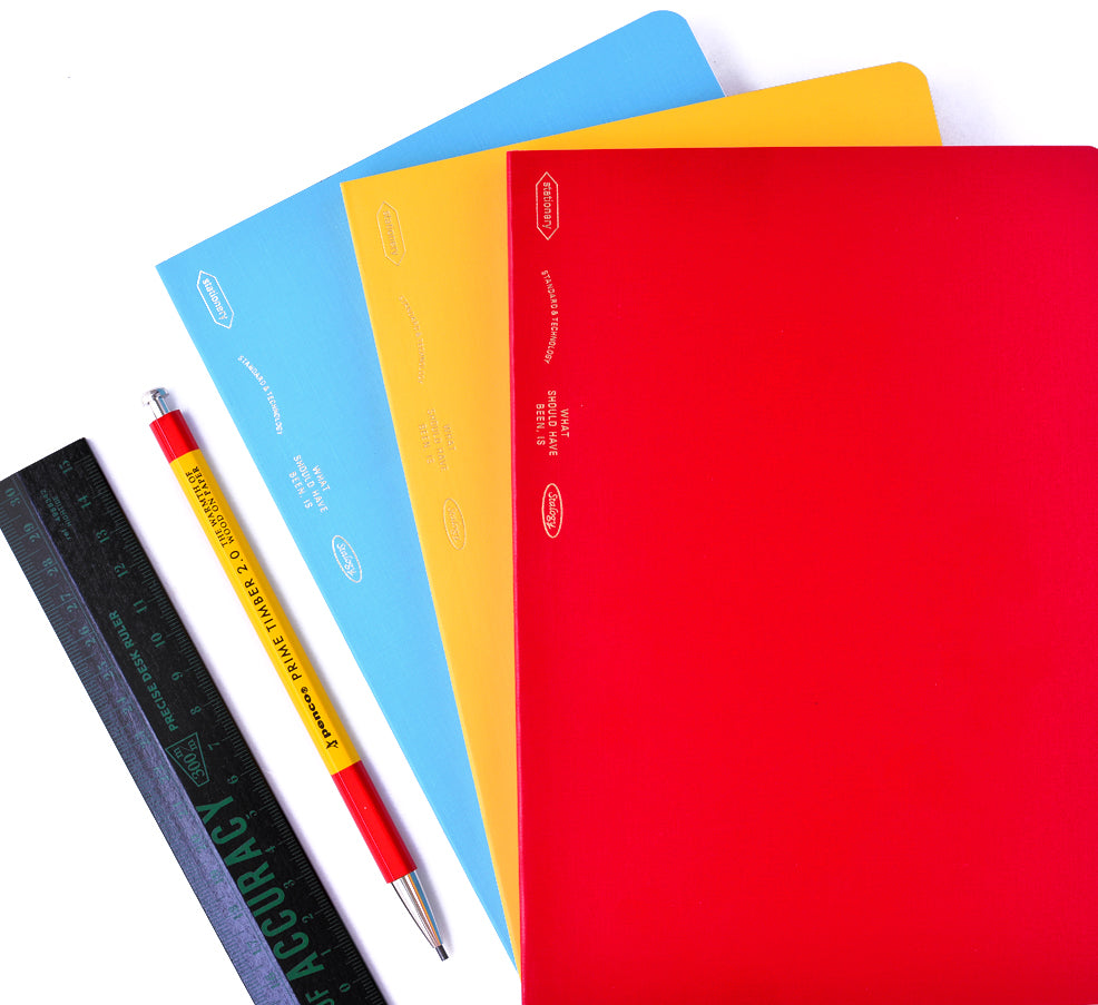 Stalogy 365Days Notebook A5 | Blue, Red or Yellow 