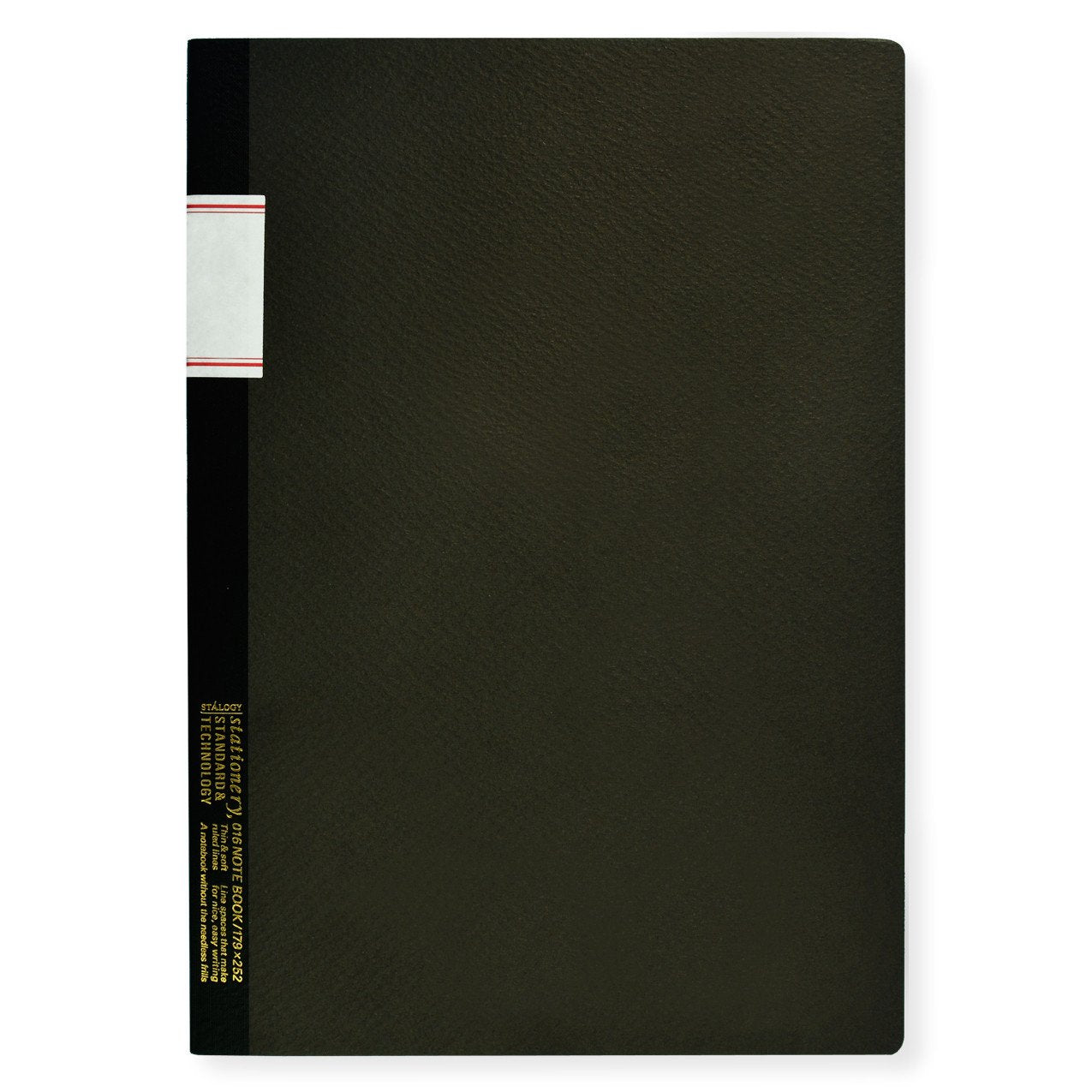 Stalogy 7 x 10" Lined Notebook Black