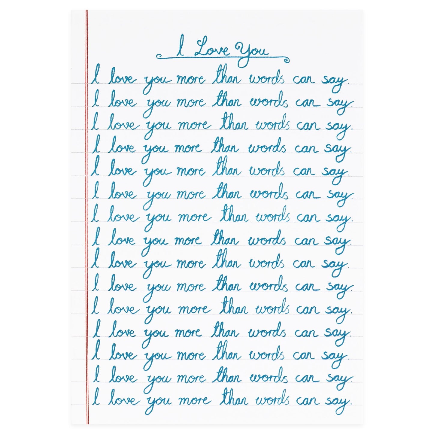 Sukie I Love You More Than Words Can Say Greeting Card 