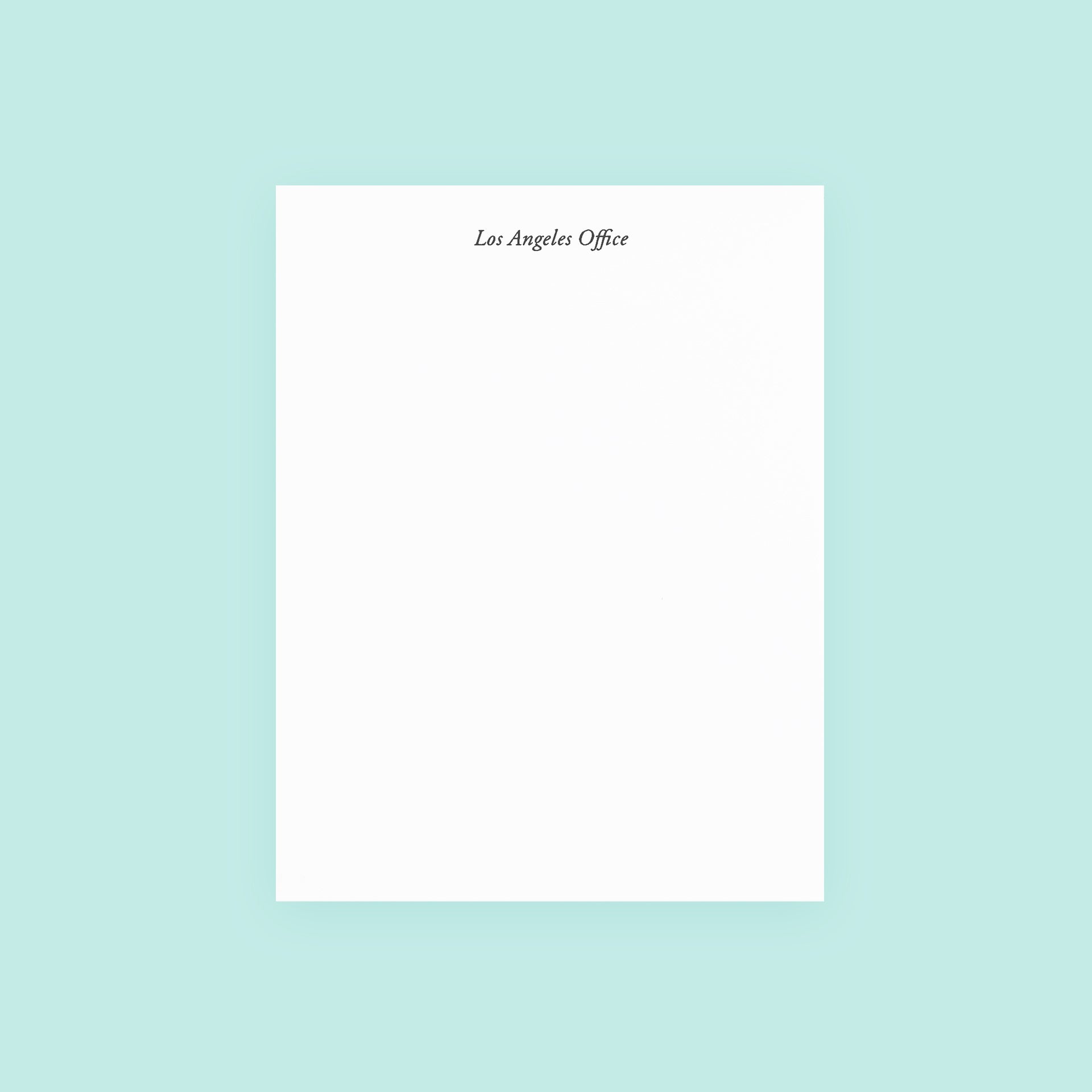 Terrapin Stationers Los Angeles Office Notepad 