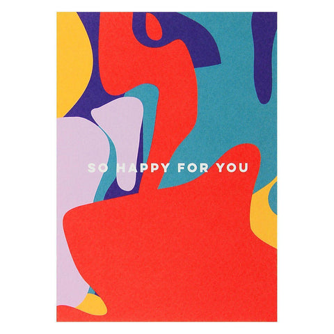 The Completist So Happy For You Shapes Greeting Card 