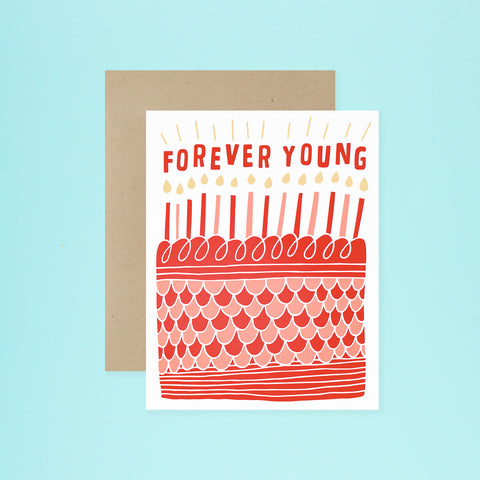 The Good Twin Forever Young Birthday Card 
