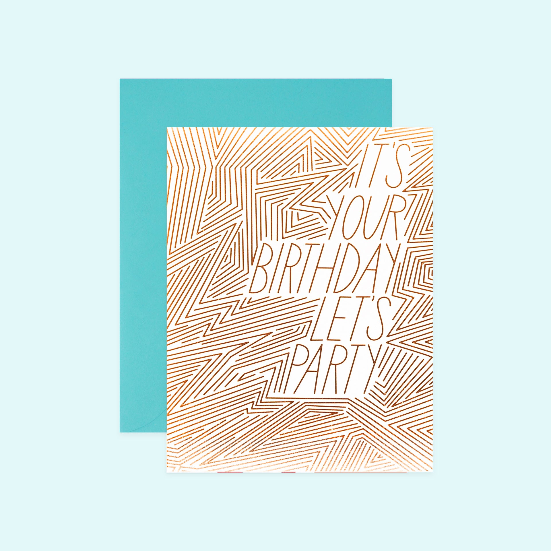 The Good Twin Let's Party Birthday Card 