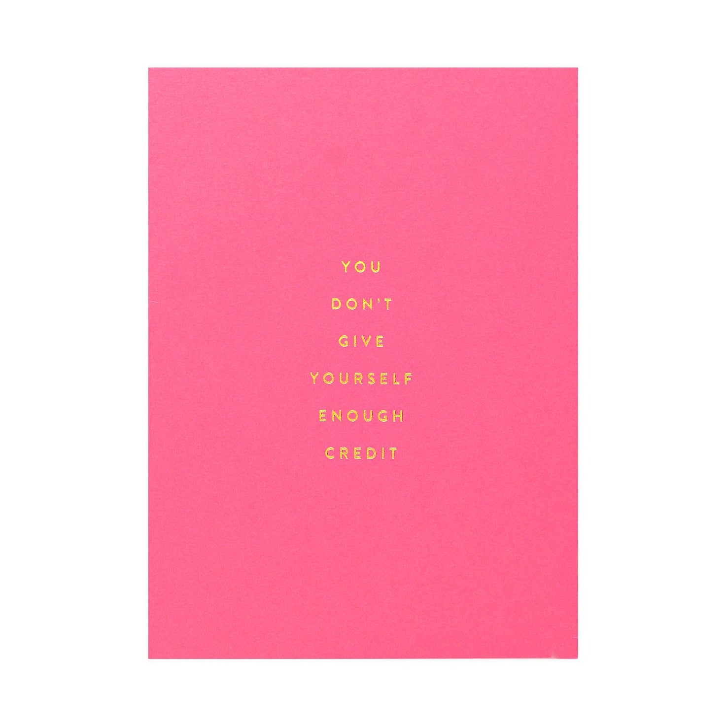 The Social Type Enough Credit Greeting Card 