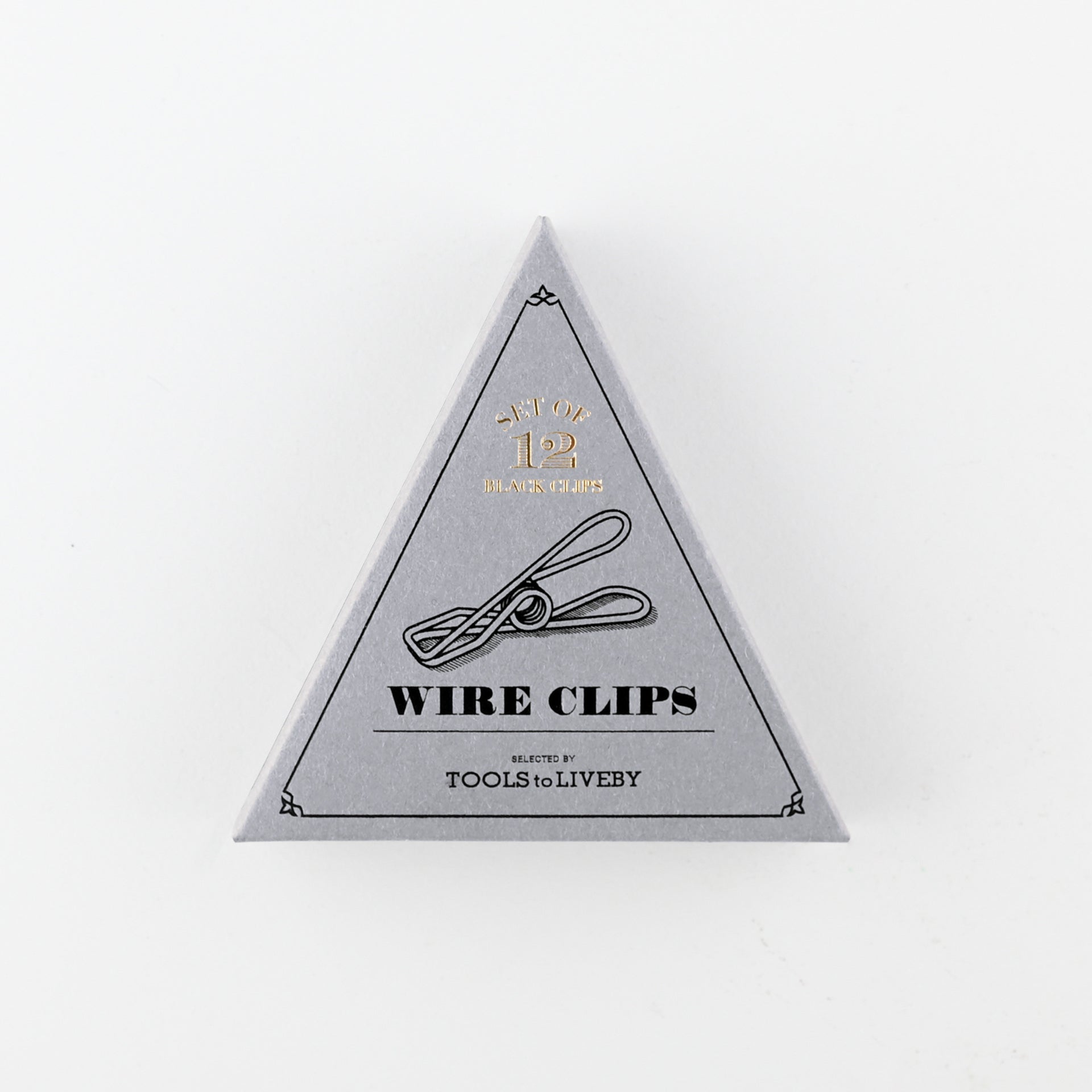 TOOLS to LIVEBY Black Wire Clips Box of 12 