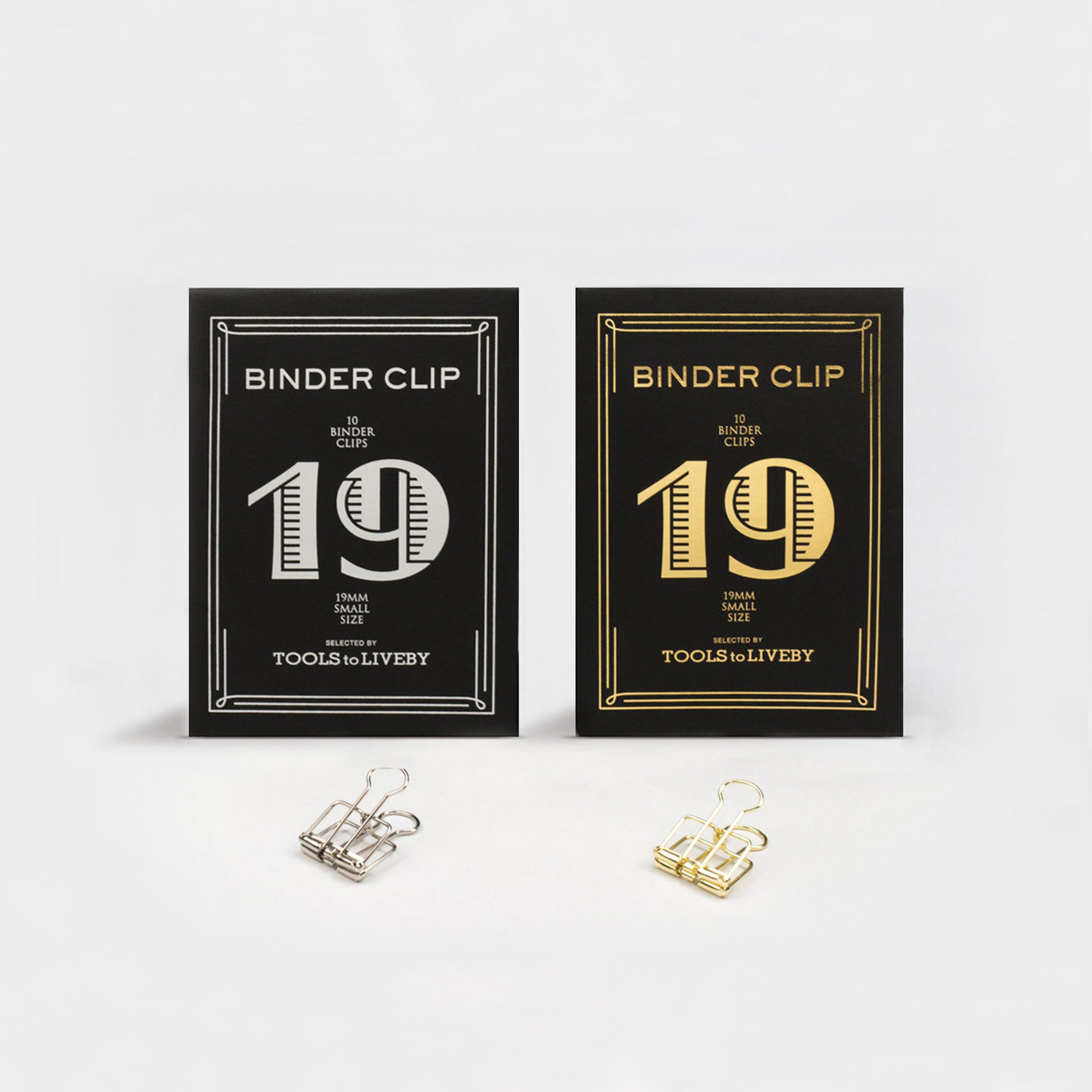 TOOLS to LIVEBY Tools To LiveBy Binder Clips 19mm | Silver Or Gold 