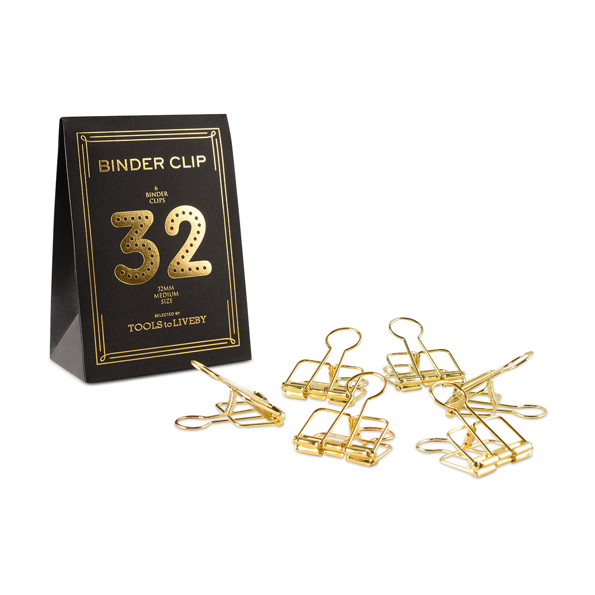 TOOLS to LIVEBY Tools To LiveBy Binder Clips 32mm | Silver Or Gold 