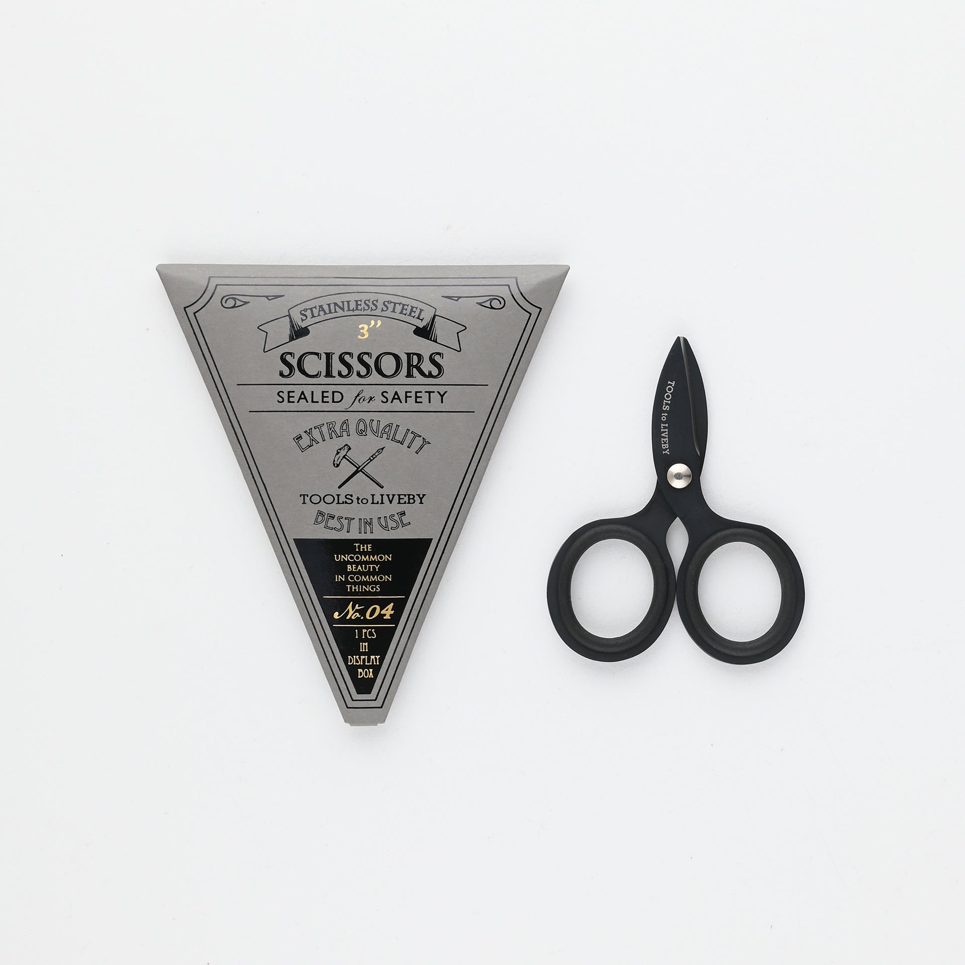 TOOLS to LIVEBY Scissors 3" Black 