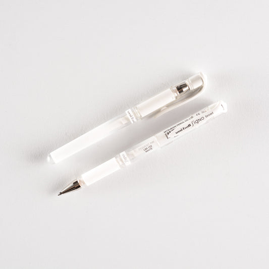 Uni Uni-Ball Signo Gel Impact Pen White Broad 1.0 mm 
