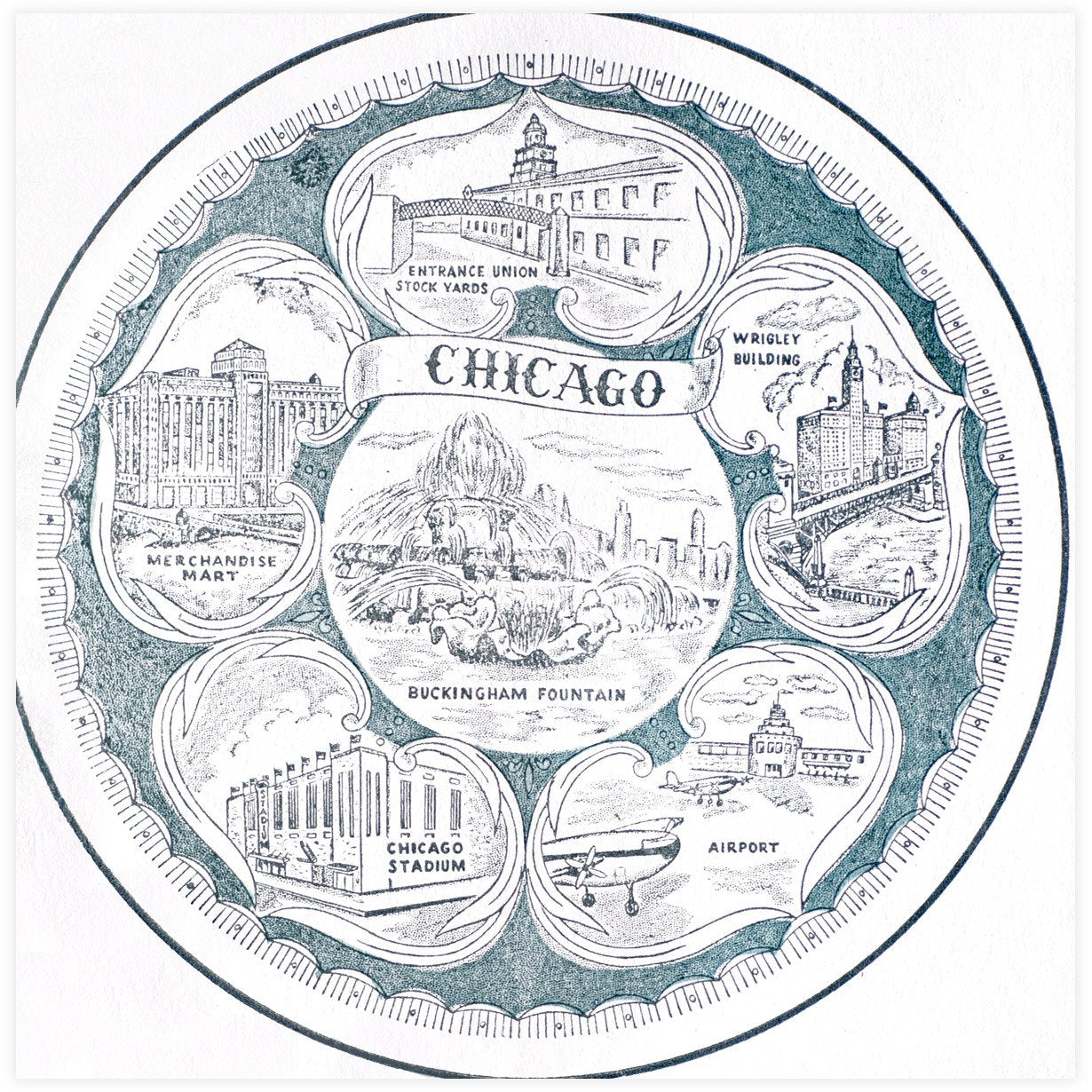Vintage Chicago Card