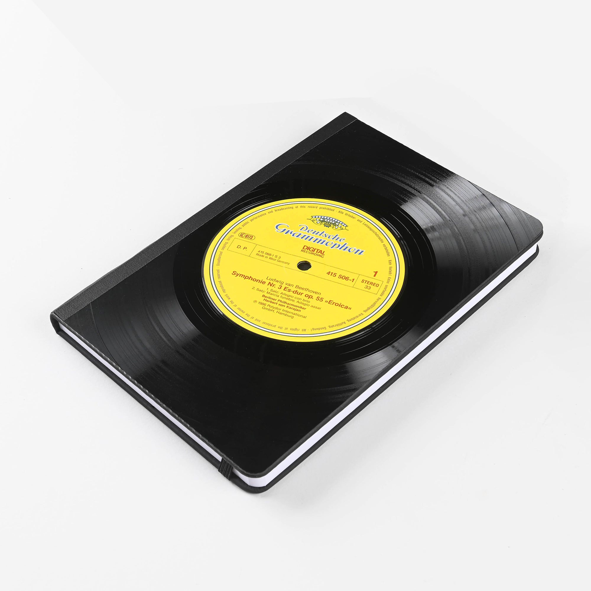 Vinylux Vintage Vinyl LP  Record Journal Lined | Various Albums "Symphonie Nr. 3 Es-dur op. 55 'Eroica'" ~ Ludwig van Beethoven/Berliner Philharmoniker (1986)