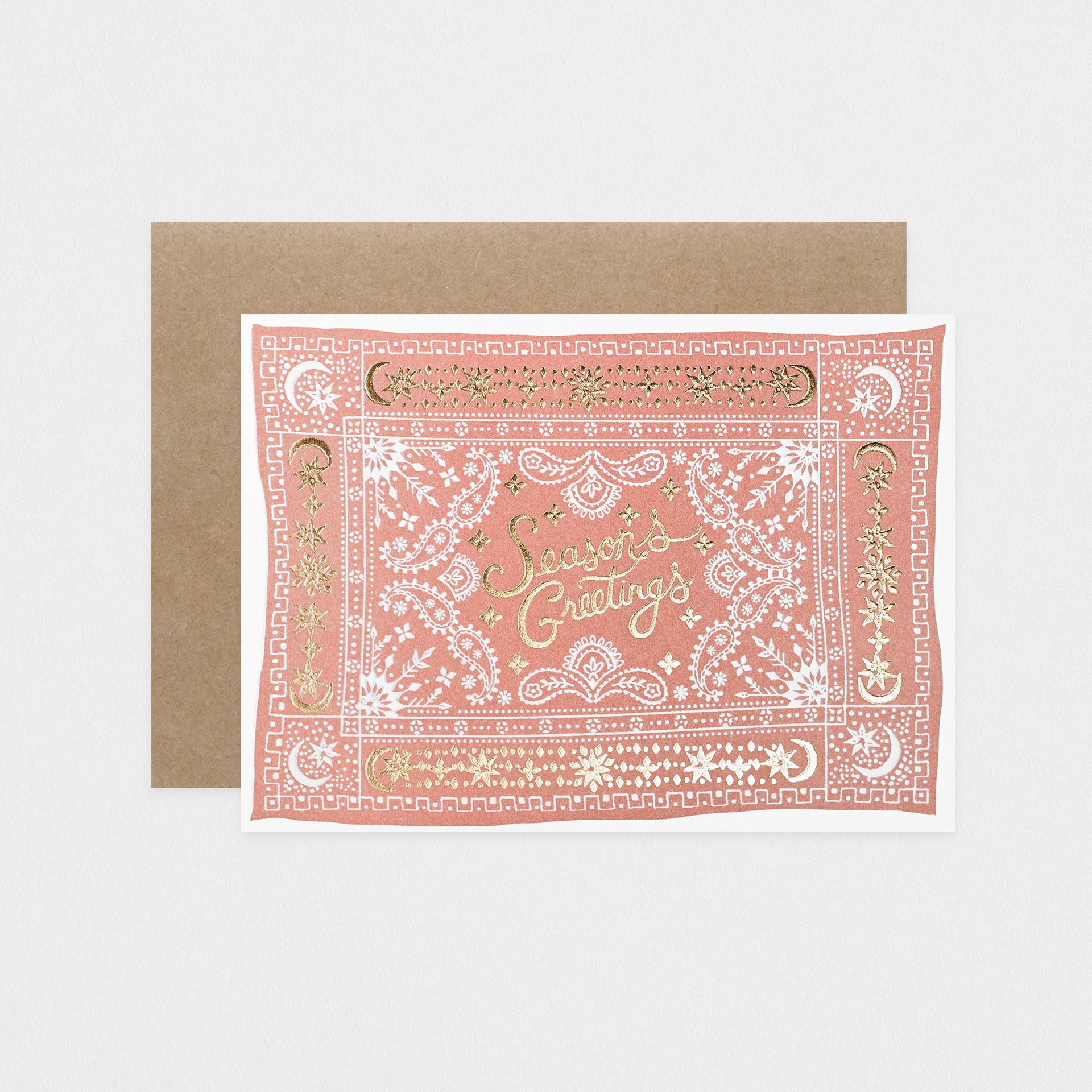 Printfresh Season's Greetings Bandanna Holiday Card 