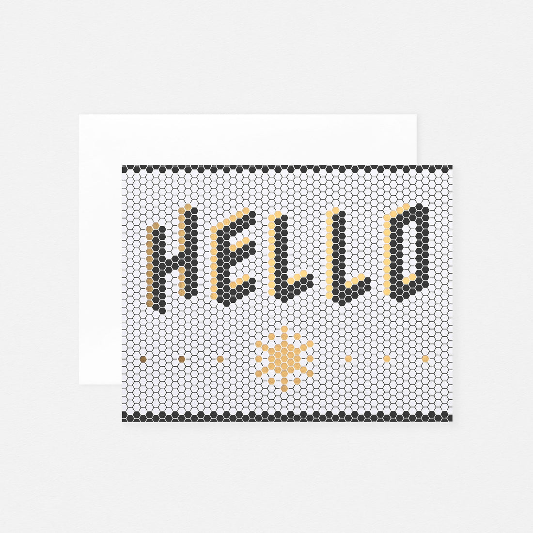 Wild Ink Press Hello Tile Greeting Card 