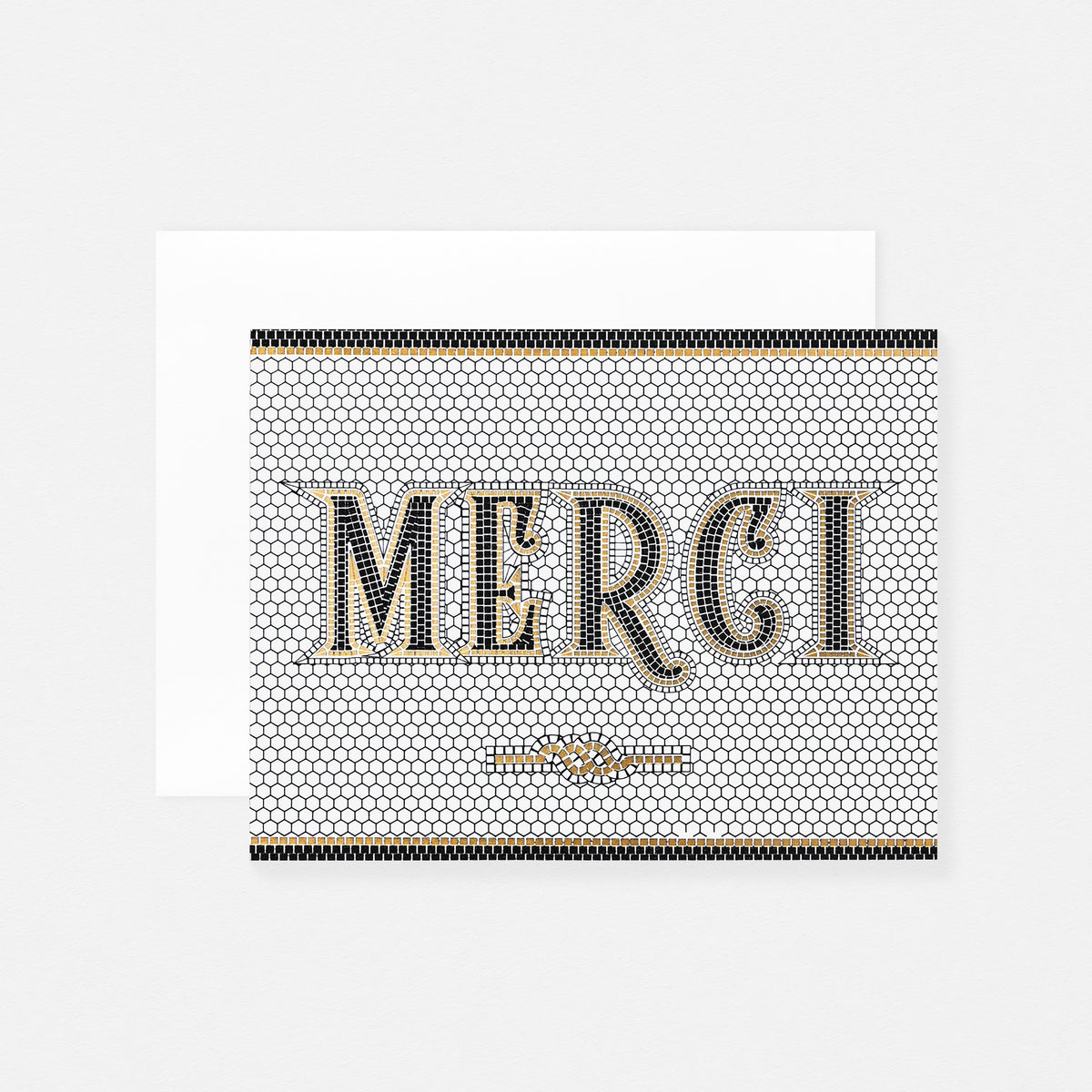 Wild Ink Press Merci Tile Greeting Card 