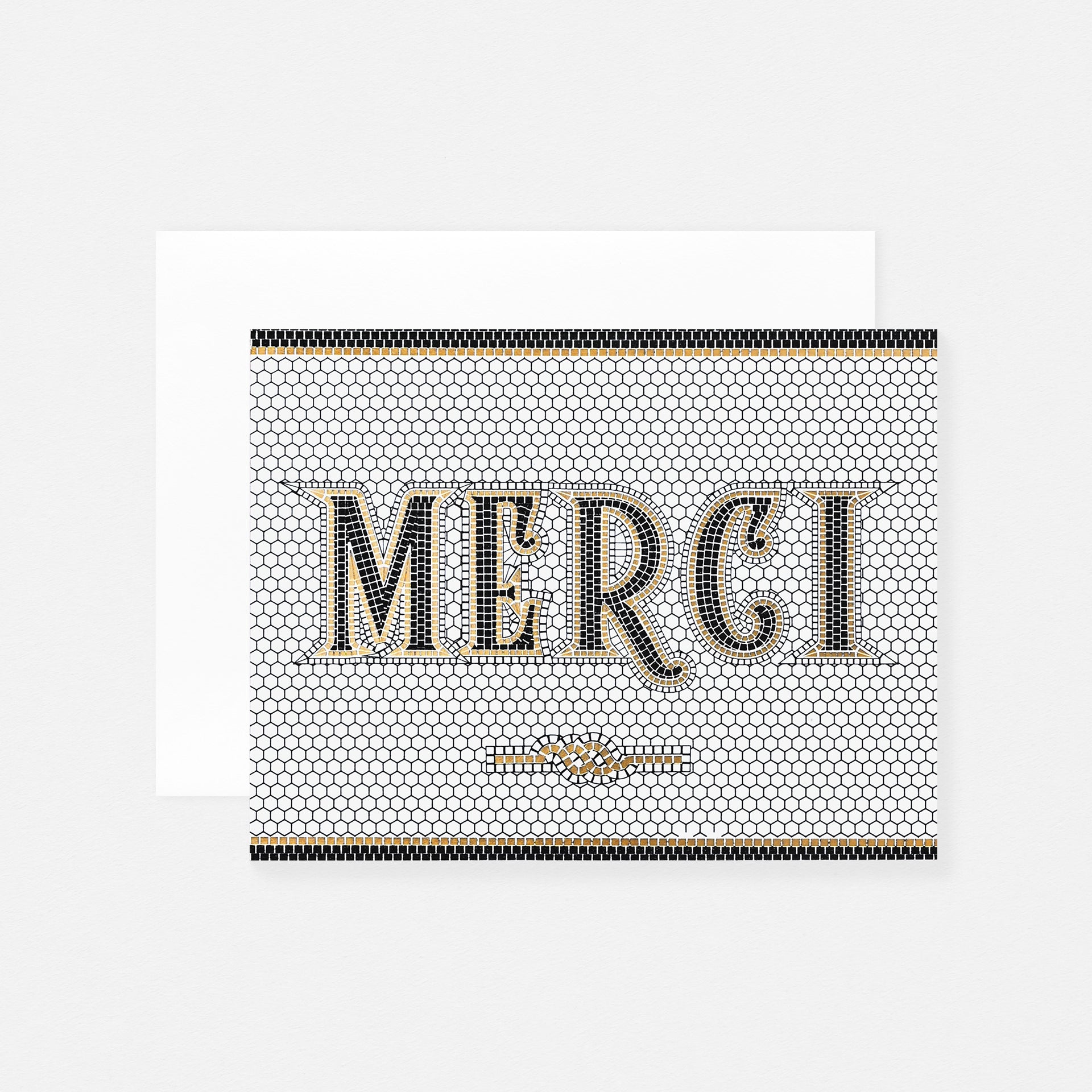 Wild Ink Press Merci Tile Greeting Card 